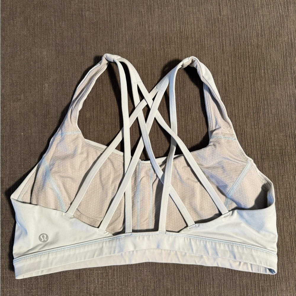 lululemon athletica Women's Strappy Sports Bra - Light Gray